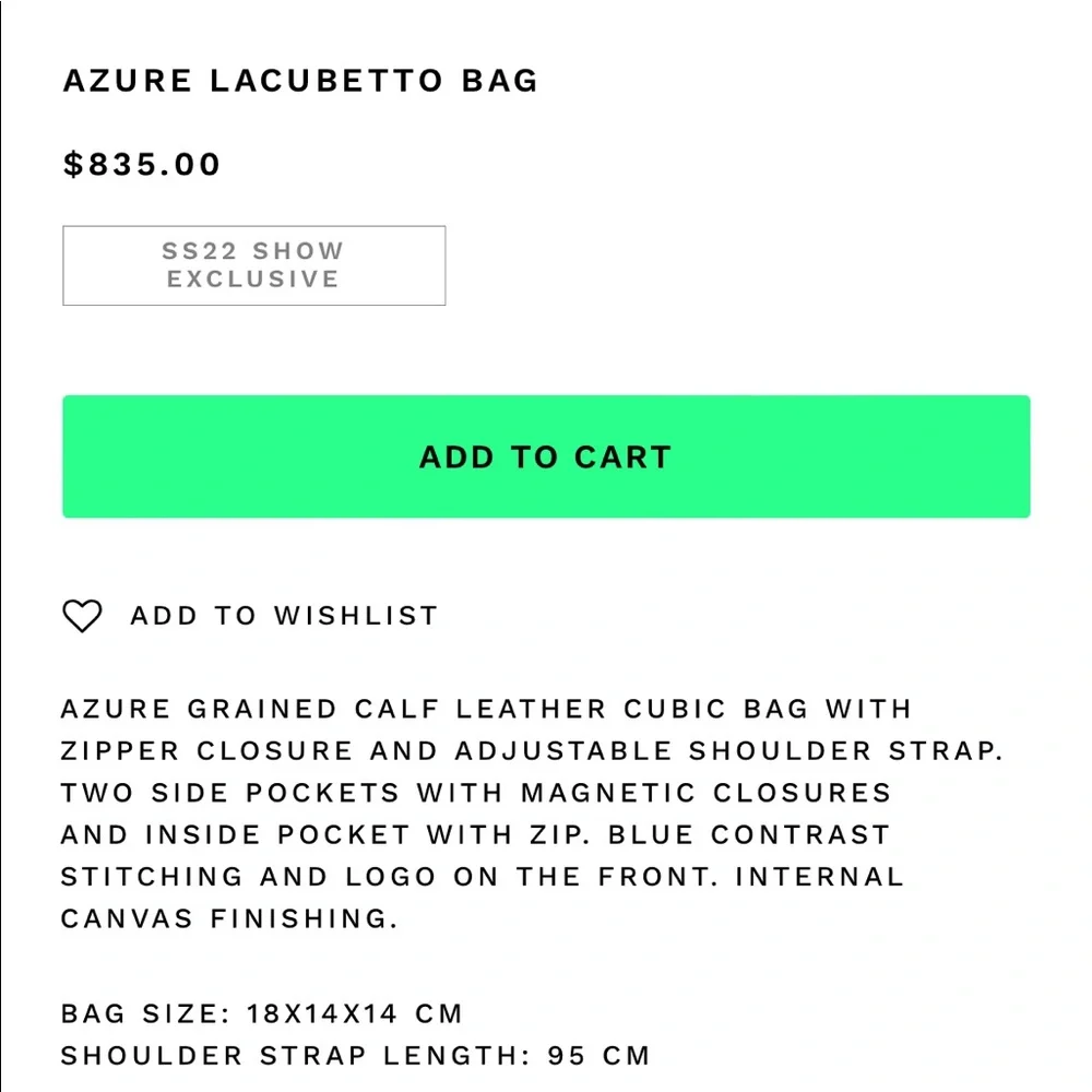 LACUBETTO BAG by SUNNEI in Azure - Picture 5 of 5